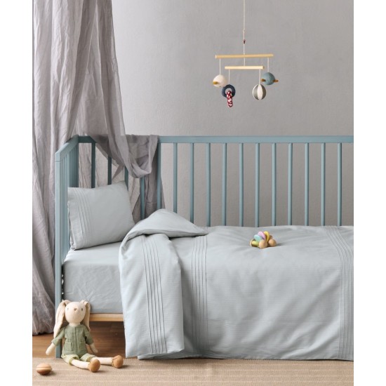 Παπλωματοθήκη Βρεφική Κούνιας Σετ Serenity Whisper 22 Satin 300TC Cotton Kentia (100x140) 2Τεμ