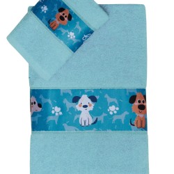 Πετσέτες Παιδικές Σετ Loft Pongo Cotton Kentia 2Τεμ