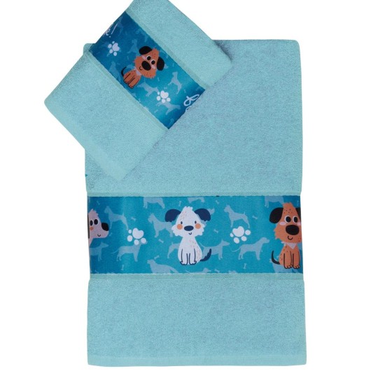 Πετσέτες Παιδικές Σετ Loft Pongo Cotton Kentia 2Τεμ
