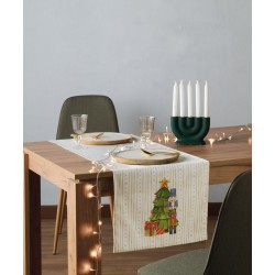 Τραβέρσα Χριστουγεννιάτικη Loft Snow 255 Panama Kentia (45x140) 1Τεμ