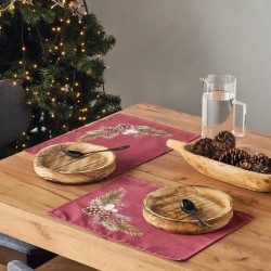 Σουπλά Χριστουγεννιάτικο Loft Snow 253 Panama Kentia (33x45) 4Τεμ