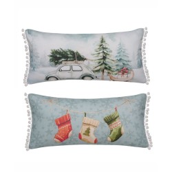 Διακοσμητικό Μαξιλάρι Χριστουγεννιάτικο Loft Snow 258 Kentia (30x60) 1Τεμ