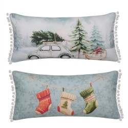 Διακοσμητικό Μαξιλάρι Χριστουγεννιάτικο Loft Snow 258 Kentia (30x60) 1Τεμ