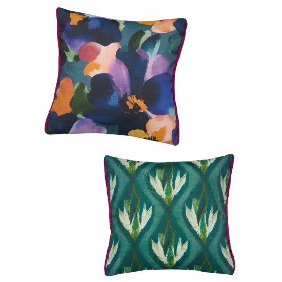 Διακοσμητική Μαξιλαροθήκη Σετ Loft Fancy W25 04 Kentia (50x50) 2Τεμ