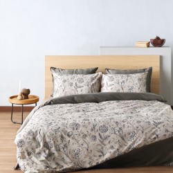 Παπλωματοθήκη Υπέρδιπλη Σετ Stylish Alida 15 210TC Satin Cotton Kentia (220x240+1) 3Τεμ