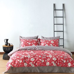 Παπλωματοθήκη Υπέρδιπλη Σετ Stylish Alida 17 210TC Satin Cotton Kentia (220x240+1) 3Τεμ