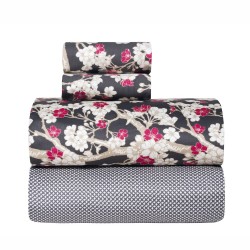 Σεντόνια King Σετ Stylish Umeco 210TC Satin Cotton Kentia (270x270) 4Τεμ