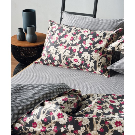 Σεντόνια King Σετ Stylish Umeco 210TC Satin Cotton Kentia (270x270) 4Τεμ