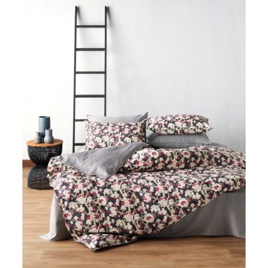 Παπλωματοθήκη Υπέρδιπλη Σετ Stylish Umeco 210TC Satin Cotton Kentia (220x240+1) 3Τεμ