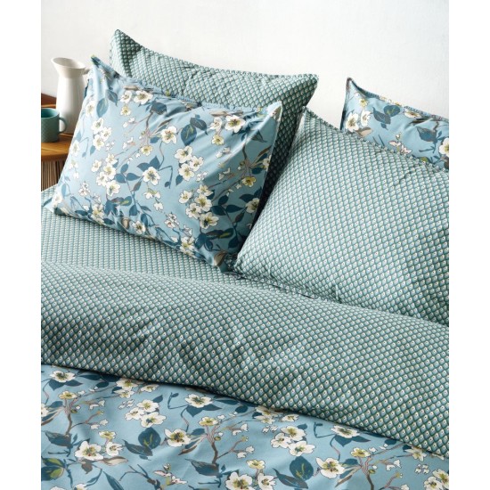 Μαξιλαροθήκες Σετ Stylish Tesoro 19A Percalle 260TC Cotton Kentia (50x70+3) 2Τεμ