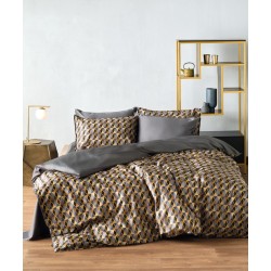 Σεντόνια Υπέρδιπλα Σετ Stylish Zahos 04 300TC Satin Cotton Kentia (240x270) 4Τεμ