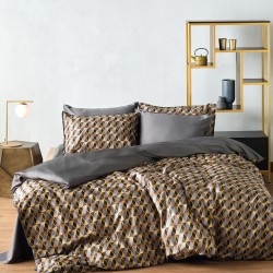 Σεντόνια King Σετ Stylish Zahos 04 300TC Satin Cotton Kentia (270x270) 4Τεμ