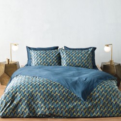 Παπλωματοθήκη Υπέρδιπλη Σετ Stylish Zahos 01 300TC Satin Cotton Kentia (220x240+1) 3Τεμ