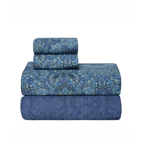 Σεντόνια Υπέρδιπλα Σετ Stylish Sharif 300TC Satin Cotton Kentia (240x270) 4Τεμ