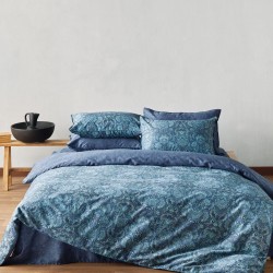 Παπλωματοθήκη Υπέρδιπλη Σετ Stylish Sharif 300TC Satin Cotton Kentia (220x240+1) 3Τεμ