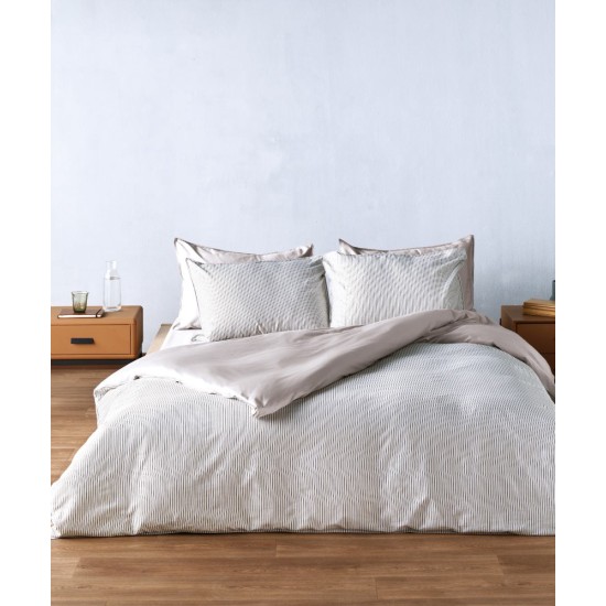 Παπλωματοθήκη Υπέρδιπλη Σετ Stylish Dimitri 12 300TC Satin Cotton Kentia (220x240+1) 3Τεμ