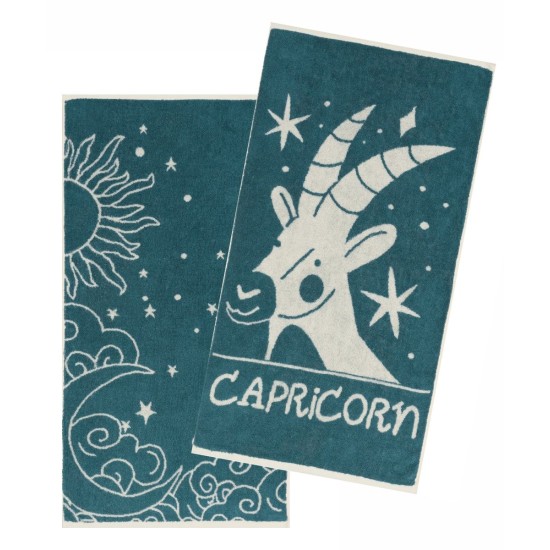 Πετσέτες Σετ Versus Zodiac Capricorn Cotton Kentia (50x90) 2Τεμ