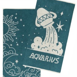 Πετσέτες Σετ Versus Zodiac Aquarius Cotton Kentia (50x90) 2Τεμ