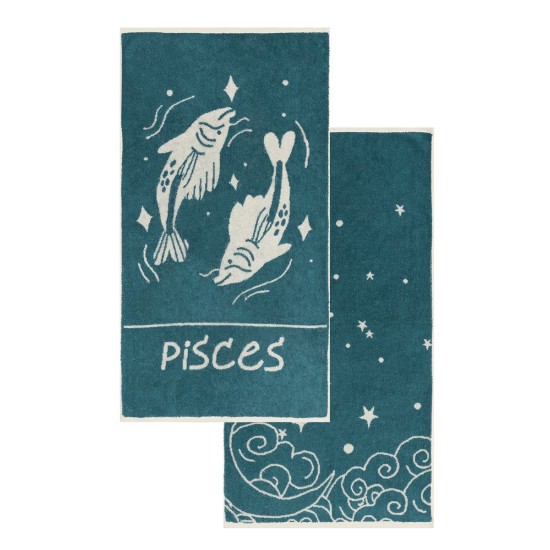 Πετσέτες Σετ Versus Zodiac Pisces Cotton Kentia (50x90) 2Τεμ
