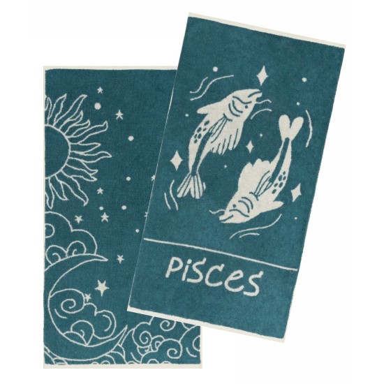 Πετσέτες Σετ Versus Zodiac Pisces Cotton Kentia (50x90) 2Τεμ