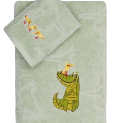 Πετσέτες Παιδικές Σετ Loft Cocordilo Cotton Kentia 2Τεμ