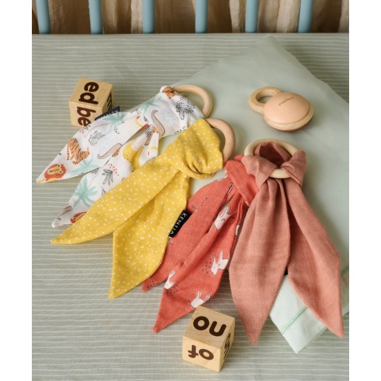 Μασητικό Loft YN Yellow-White Cotton Kentia 1Τεμ