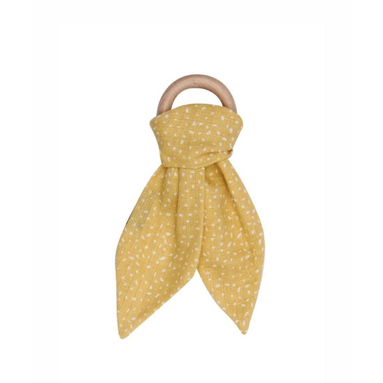 Μασητικό Loft YN Yellow-White Cotton Kentia 1Τεμ