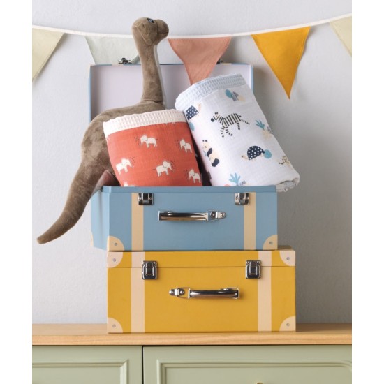 Κουβέρτα Βρεφική Κούνιας Loft YN 25 Elephants Cotton Kentia (100x150) 1Τεμ