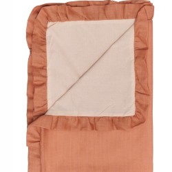 Κουβέρτα Βρεφική Αγκαλιάς Loft YN Orange Με Βολάν Cotton Kentia (65x100) 1Τεμ