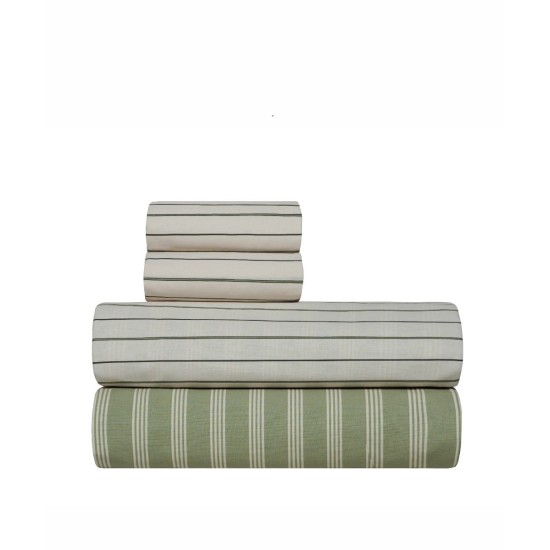Σεντόνια Ημίδιπλα Σετ Versus Arlo 21 Cotton Kentia (120x200+35 ) Με Λάστιχο 3Τεμ