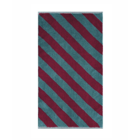 Πετσέτα Προσώπου Stylish Listra 17 Jacquard Ριγέ Cotton Kentia (50x90) 1Τεμ