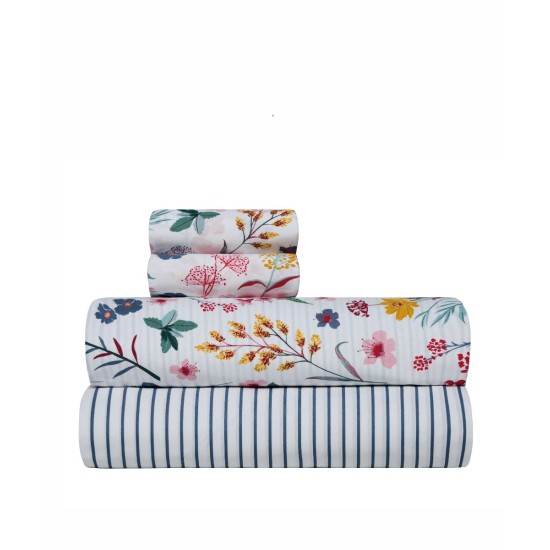 Σεντόνια Υπέρδιπλα Σετ Versus Raya Cotton Kentia (240x270) 4Τεμ