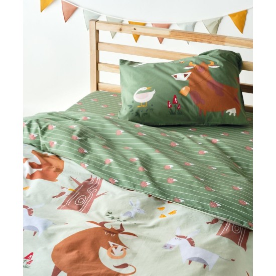 Παπλωματοθήκη Παιδική Μονή Σετ Versus Fung Cotton Kentia (165x245) 2Τεμ