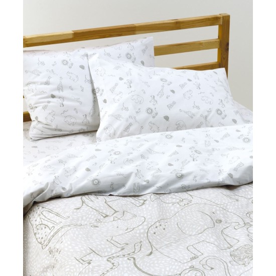 Σεντόνια Παιδικά Ημίδιπλα Σετ Versus Canopy Cotton Kentia (190x270) 3Τεμ