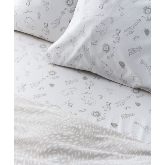 Σεντόνια Παιδικά Ημίδιπλα Σετ Versus Canopy Cotton Kentia (190x270) 3Τεμ