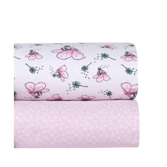 Σεντόνια Βρεφικά Λίκνου Σετ Versus Alima Cotton Kentia (70x120) 2Τεμ