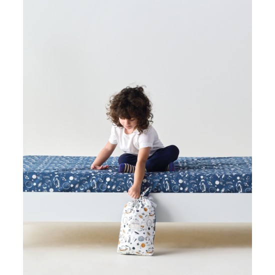 Σεντόνια Βρεφικά Κούνιας Σετ Versus Garnet Cotton Kentia (120x170) 3Τεμ