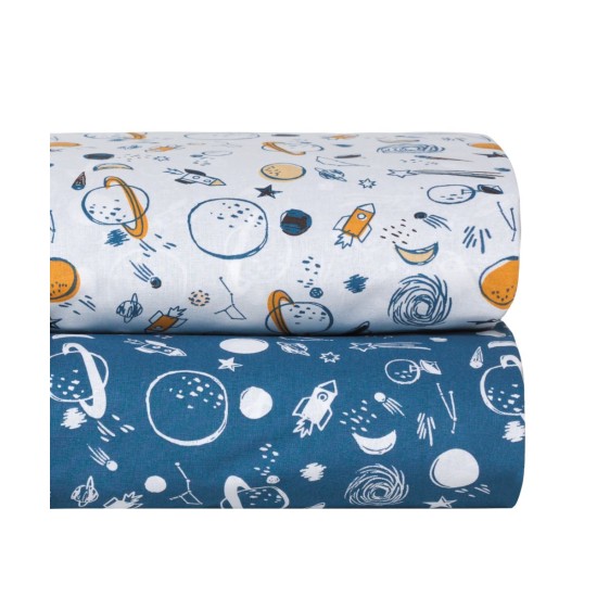 Σεντόνια Βρεφικά Λίκνου Σετ Versus Garnet Cotton Kentia (70x120) 2Τεμ