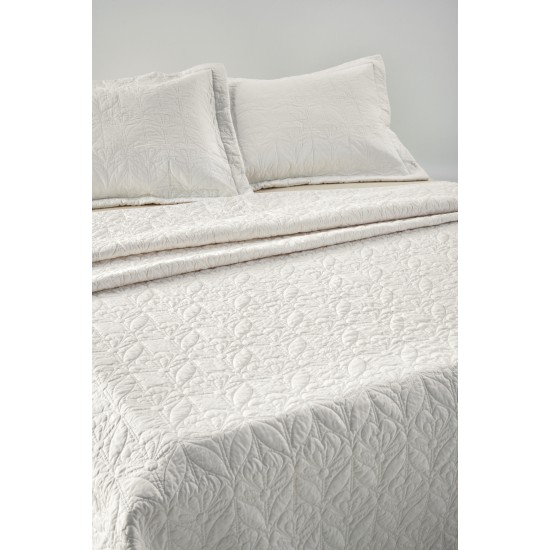 Κουβερλί Νυφικό King Size Σετ Serenity Aspara Kentia (260x250) 3Τεμ