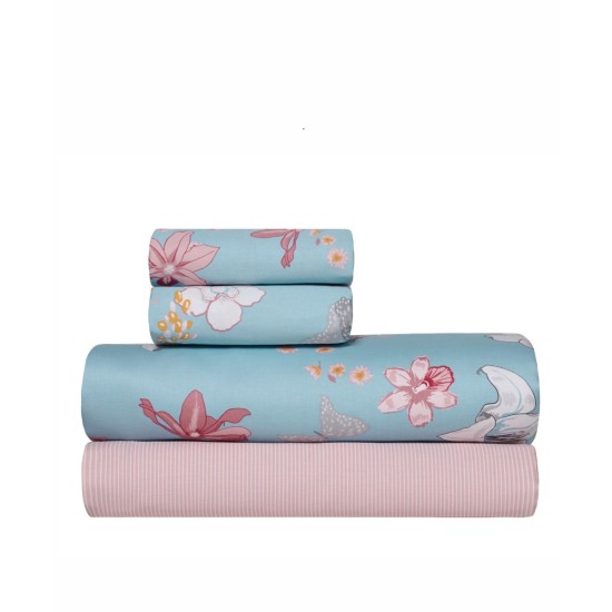 Σεντόνια King Σετ Stylish Darlyn Satin 210TC Cotton Kentia (270x270) 4Τεμ