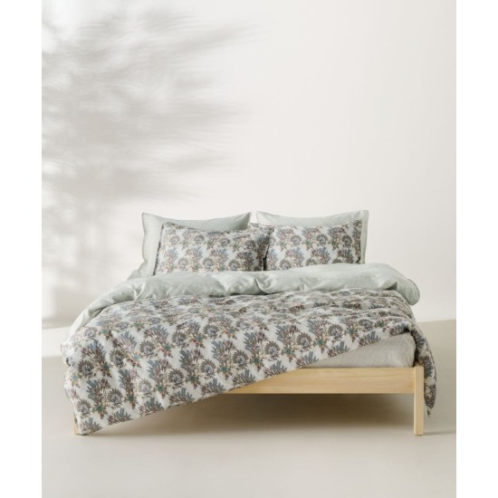 Σεντόνια Υπέρδιπλα Σετ Stylish Parrot Satin 210TC Cotton Kentia (240x270) 4Τεμ
