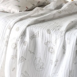 Κουβέρτα Καλοκαιρινή Αγκαλιάς Loft Canopy Muslin Cotton Kentia (70x100) 1Τεμ