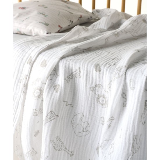 Κουβέρτα Καλοκαιρινή Κούνιας Loft Canopy Muslin Cotton Kentia (100x140) 1Τεμ