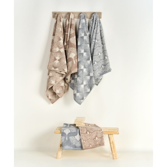 Πετσέτες Σετ Versus Kavan 22 Jacquard Cotton Kentia 2Τεμ
