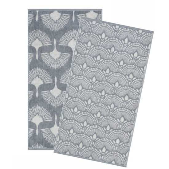 Πετσέτες Σετ Versus Kavan 22 Jacquard Cotton Kentia (50x90) 2Τεμ