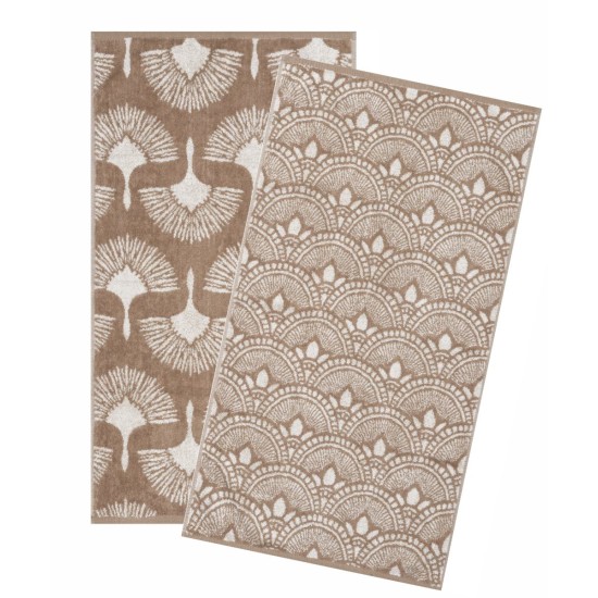 Πετσέτες Σετ Versus Kavan 26 Jacquard Cotton Kentia (50x90) 2Τεμ