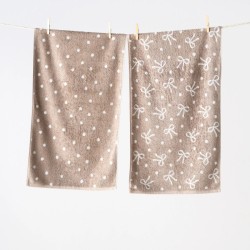Πετσέτες Σετ Versus Nastrino 12 Jacquard Cotton Kentia (50x90) 2Τεμ