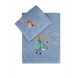 Πετσέτες Παιδικές Σετ Loft Stafan Cotton Kentia 2Τεμ Πετσέτες Παιδικές Σετ Loft Stafan Cotton Kentia 2Τεμ