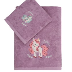 Πετσέτες Παιδικές Σετ Loft Manolia Cotton Kentia 2Τεμ