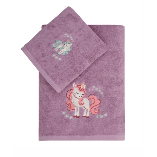 Πετσέτες Παιδικές Σετ Loft Manolia Cotton Kentia 2Τεμ